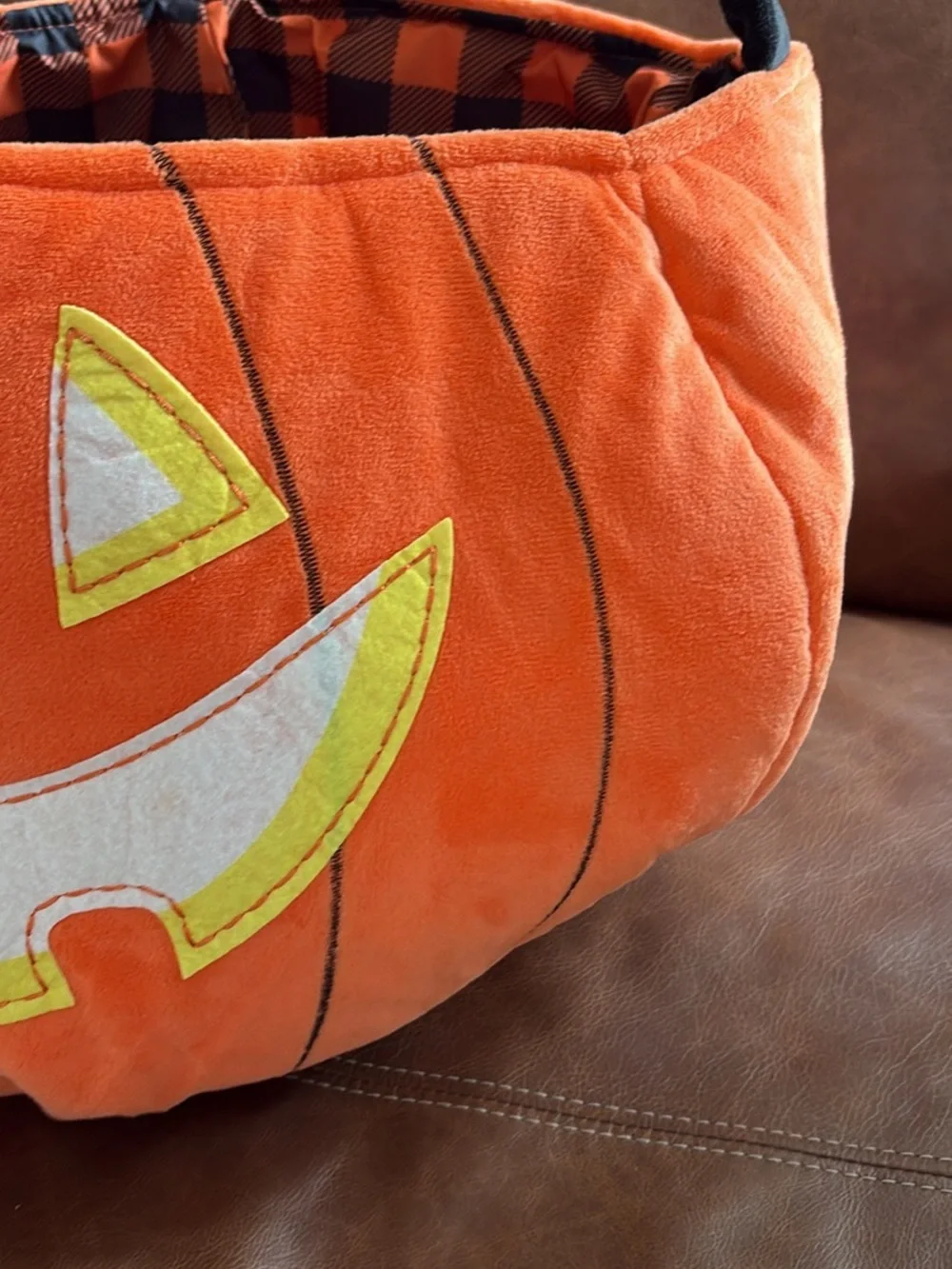 Halloween Jack-O'-Lantern Candy Basket - Orange